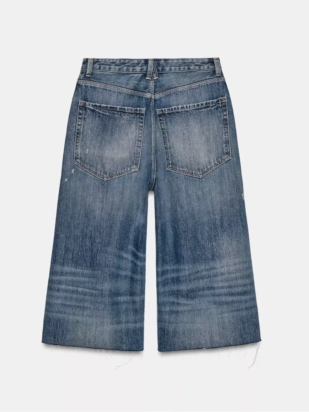 Zara MID-RISE RIPPED DENIM
JORTS TRE - Picture 7 of 8